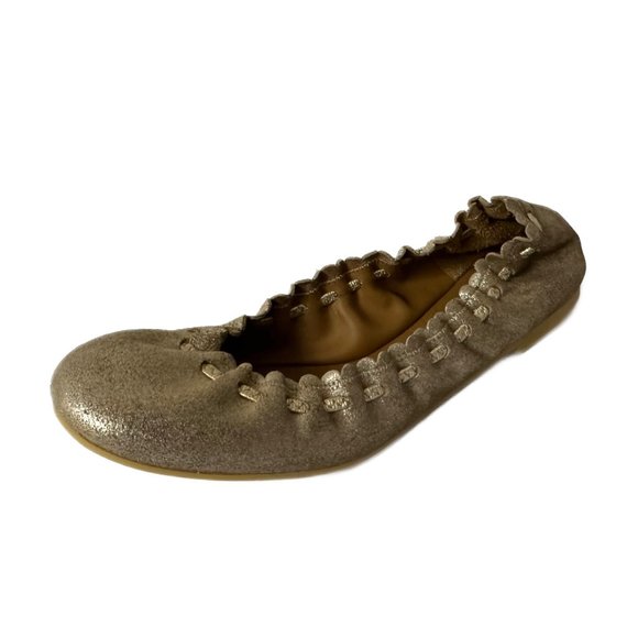 NIB SEE BY CHLOÉ JANE SCALLOPED BALLET FLATS - Picture 1 of 7